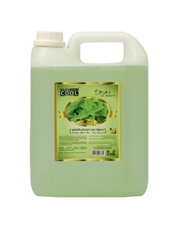 Silky Cool Massage Oil 5 Litre - Mint